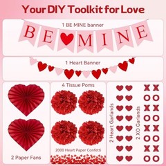 Valentines Day Decorations Set Valentines Decor with BE Mine Love Heart XO