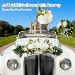 Wedding Car Decoration Kit for Rear Window and Trunk, Just Married Banner with