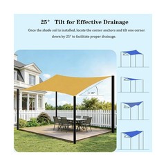 2Pack Sun Shade Sail Pole 11.4Ft Outdoor Sunshade Sail Post Support Awning Ca…