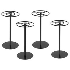 4Pcs 40cm Wedding Flower Stands,Black Metal Flower Stand for Table Centerpieces