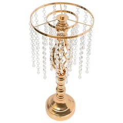 10 Pcs 19.3 inches Tall Crystal Flower Stand Wedding Flower Vase for Reception