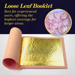 Edible Gold Leaf Sheets 24K Loose 1.5inch Sheet Interleaf of 12