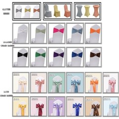 Dusty Blue Chair Sashes Pack of 50 Spandex Bands Wedding Banquet Party New