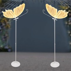 2 Pcs Romantic Butterfly Floor Lamp 110v Led Decorative Light Aisle Decoration