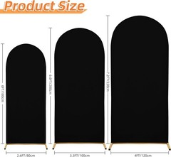 3-Piece Arch Cover Bundle – 6ft to 7.2ft Stretch Spandex Set