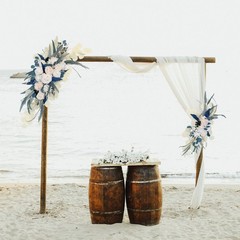 Wedding Arch Corner Flower Decor Large 90x45cm