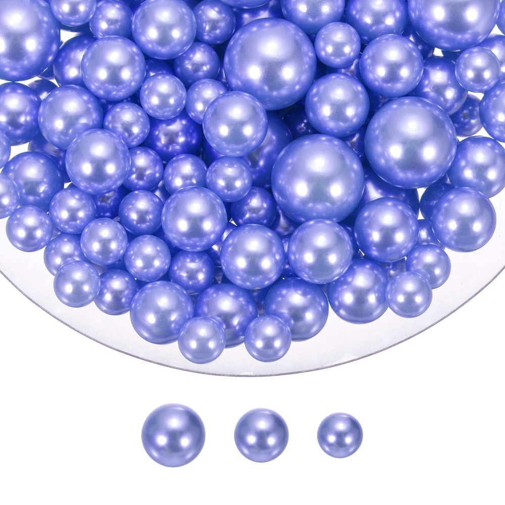 200 Pcs Pearl Bead for Vase Filler, 20/14/10mm Floating Beads(Purple)