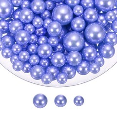 200 Pcs Pearl Bead for Vase Filler, 20/14/10mm Floating Beads(Purple)