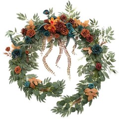 Ling’s Moment 9FT Flower Garland for Backdrop Decoration – Fall Wedding Arch …