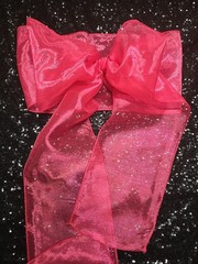 60pc Sheer Chair Decor Bow Sash 104″x6 Magenta Hot Pink #2 Wedding Party Organza