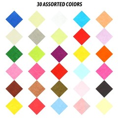 Tissue Paper Squares 6000 Pcs 1 Inch 30 Colors Rainbow Mosaic Art Craft DIY