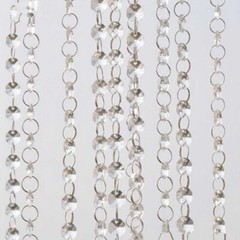 100FT/30M Garland Octagon Strand Acrylic Crystal Bead Curtain Wedding DIY Party