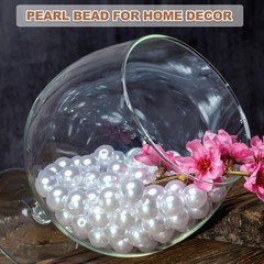 4/6/8/12/14mm Pearl Bead for Vase Filler, 600 Pcs Floating Beads, Grey
