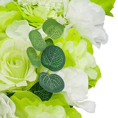 Artificial Flower Wall Panels – 12-Piece Silk Floral Decor 15×15 in