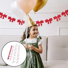 Mother’s Day Butterfly Flag Baby Shower Bow Garland for Coquette Room