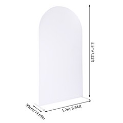 White Wedding Arch Backdrop Stand 1.2 × 0.5 × 2.2 m Balloon Frame Kit