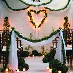 Fun Express White Gossamer Roll Wedding Decor – Sheer Draping for 100′,
