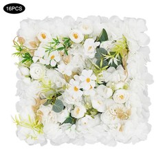 16* Flower Wall Panels, Artificial Flowers Wall Decoration For Party Decoration