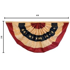 Vintage Bunting USA Flag Banner – For Porches, Homes, Parties, Patriotic Deco…