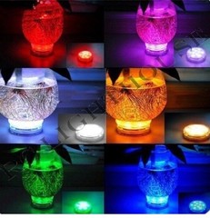 LED Light Puck or Pod Remote Control LED Submersible Lights – 2 pc w/ remotes