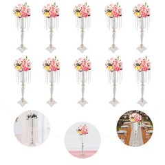 26in Acrylic Crystal Floral Vase Flower Stand Holders For Wedding Table