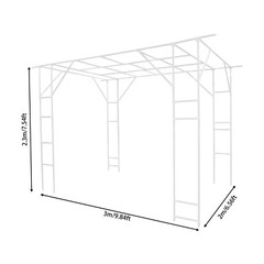 Plant Climbing Stand Outdoor Plant Stand Plant Climbing Display Rack, White