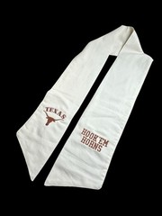 University of Texas (UT) Cotton Wreath Sash (2 Logos) 31k Stitch Hook Em Horns