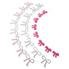 1 Set Reusable Mothers Day Bow Garland Banner Assorted Color Felt Decor