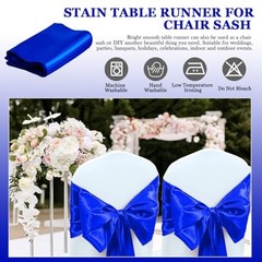 Stain Table Runners 10 Pack Silk Smooth Table 10 Pack 12×108 Inch Royal Blue