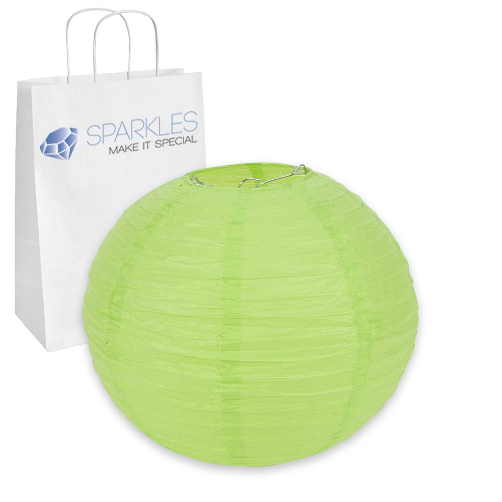 12 pcs 10″ inch Chinese Paper Lantern – Apple Green – Wedding Party Event ct