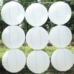 4-6-8-10-12-14-16 Inch Wedding Lanterns Chinese White Lanterns Hanging Colorful