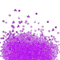9000-Pack Fake Diamonds Crystal, 4.5mm Mini Clear Acrylic Gems [Deep Purple]