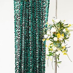 HUNTER GREEN 8×8 ft Big Payette Sequined BACKDROP CURTAIN Wedding Decorations