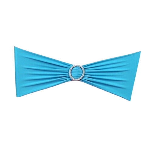 10PCS Spandex Stretch Wedding Chair Cover Sashes Bow Band Banquet US Seller (B91