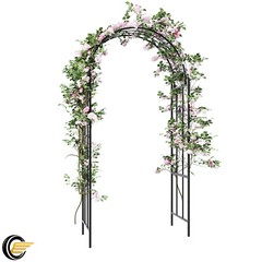 Outdoor Steel Garden Archway Trellis For Roses&Vine Climbing Plant Stand 89.5in