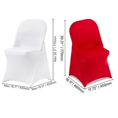 Uimoso 12-150PCS Stretch Spandex Chair Covers for Weddings Parties and Dining