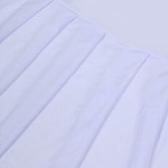 WHITE Ruffle Pleated Skirt Fitted Spandex Banquet CHAIR COVER Party Decorations