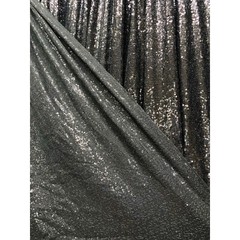 (2) black 6 ft x 6 ft Sequined Backdrop Curtain Wedding Party Decorations