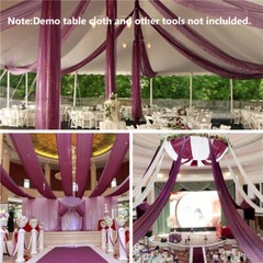 10 PCS Wedding Decoration Ceiling Venue Hanging Chiffon Multiple colors New