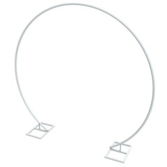 200CM/240CM White Round Hoop Arch Backdrop Stand Flower Display Wedding Birthday