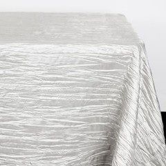 – 90 x 132 Inch 6ft Rectangular Crinkle Taffeta 132″ x 90″ (Rectangular) White