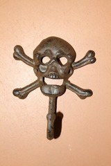 Tropical Island Tiki Bar Wedding Decor Jolly Roger Theme, Hand-Painted Wood