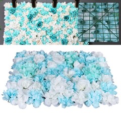 12PCS Wedding Valentine’s Backdrop Decor Artificial Silk Rose Flower Wall Panels