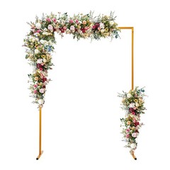 2×1.5M Wedding Arch Rectangular Party Arch Detachable Decorative Frame Reusable
