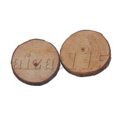 100 Pack of 3-4cm Round Natural Wood Slices Wood Discs for Crafts and Decoration