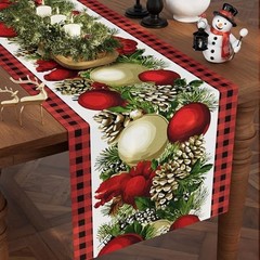 Christmas Table Runner,13”X72” Seasonal Christmas Decorations Table Runner,