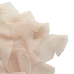 Nude Premium Curly Chiffon CHAIRS Covers Cap SASHES Bows Ties Wedding Sale