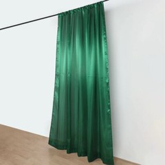 8×10 ft HUNTER GREEN Satin CURTAIN Wedding Photography Backdrop Panel Party