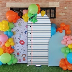 Arch Cover 6ft Welcome Back to School Party Decorations 6 ft White Notebook