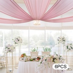 Pink Color Ceiling Drape Backdrop for Wedding Ceremony Stage Party Decoration